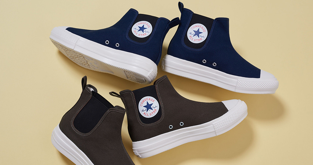 JP3967A936 日本限定新色 CONVERSE ALL STAR LIGHT PLTS SIDEGORE HI 防潑水 厚底鞋