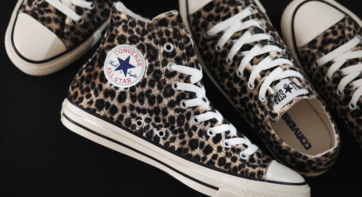 JP3967A944 日本限定 Converse ALL STAR LEOPARDFUR 絨毛豹紋