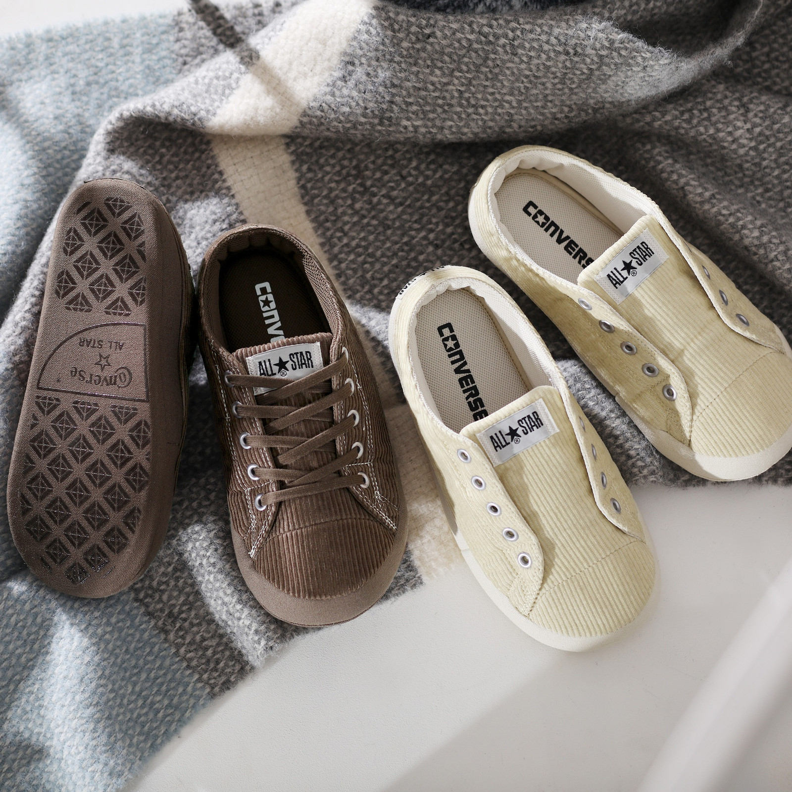 JP3967A951 日本限定 Converse ALL STAR RS CORDUROY OX 室內鞋 巧克力棕 奶油色