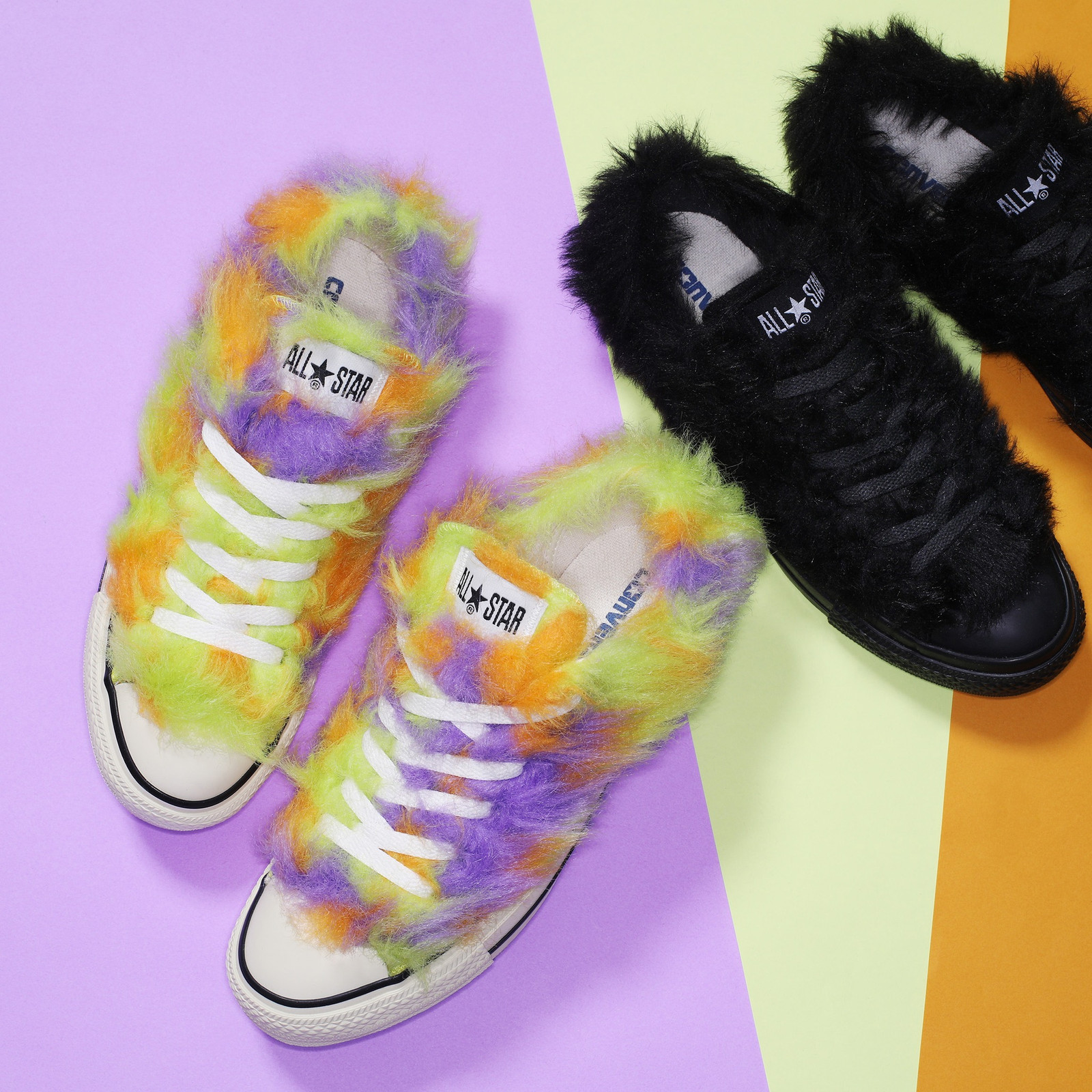 JP3967A954 日本限定 Converse ALL STAR FURRY OX 低筒 絨毛