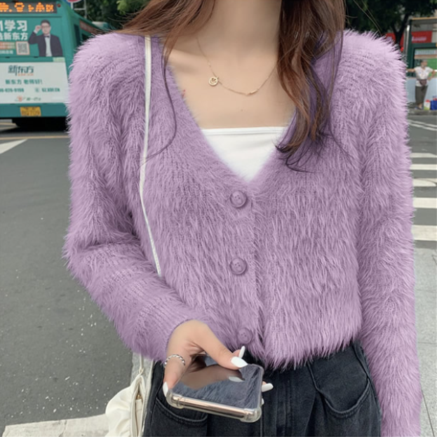 日本GRL直送五色毛毛短外套
