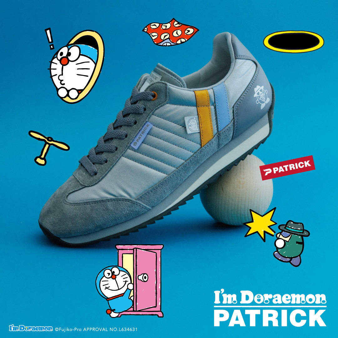 JP2212H016 日本製限定PATRICK x 哆啦A夢運動鞋 銀灰色 Unisex