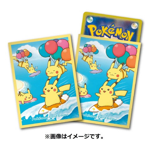 ポケモンカードゲーム デッキシールド なみのりピカチュウ＆そらをとぶピカチュウ