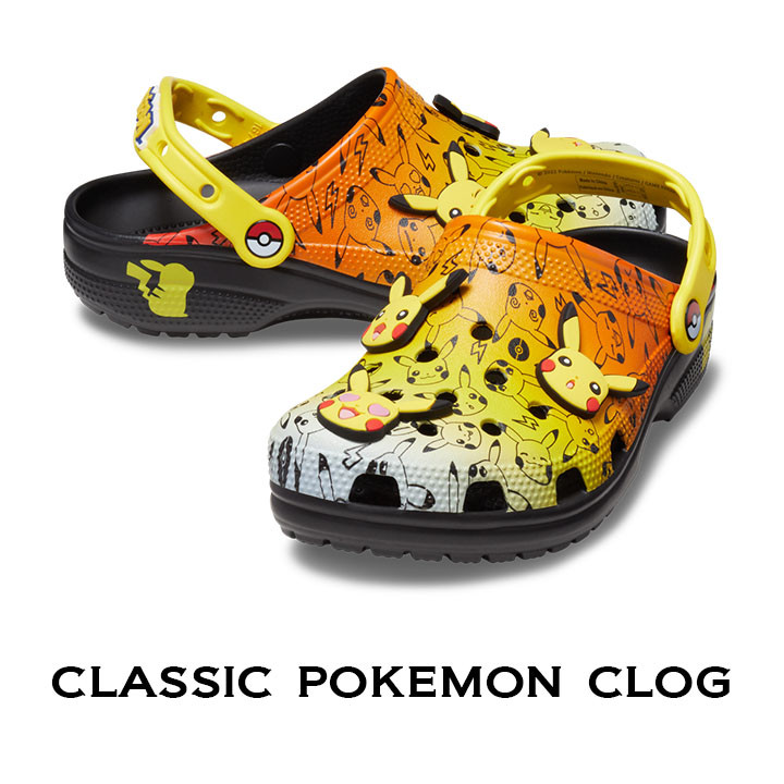 〖代購〗クロックス crocs【メンズ レディース サンダル】Classic Pokemon Clog/クラシック ポケモン クロッグ/ブラック×マルチ｜##｜crocs正規販売代理店　fam