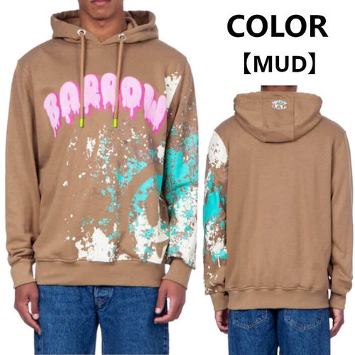 〖代購〗【BARROW】(バロー) ユニセックス 裏毛 スウェット かぶり パーカー　#32500