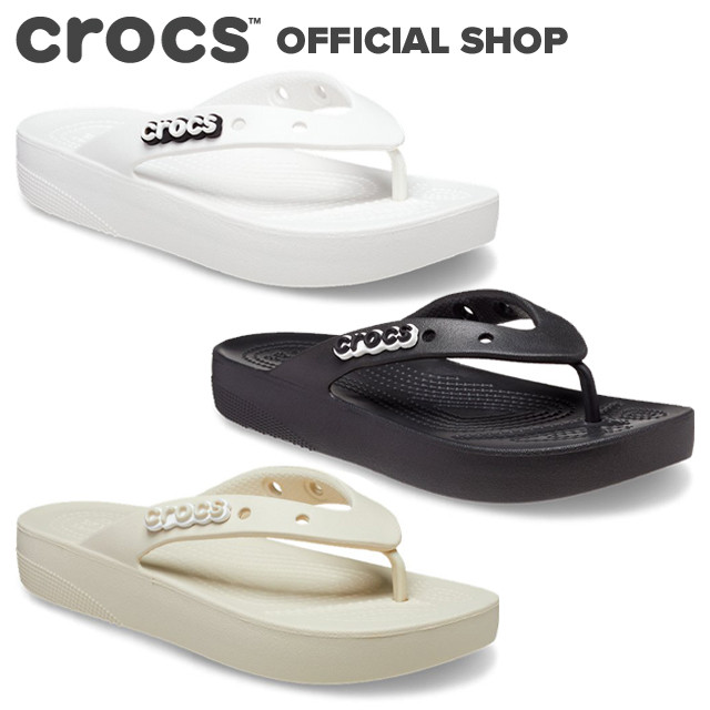 〖代購〗【クロックス公式】クラシック プラットフォーム フリップ ウィメン Classic Platform Flip / crocs 厚底レディース【NO】｜クロックス公式ショップ楽天市場店