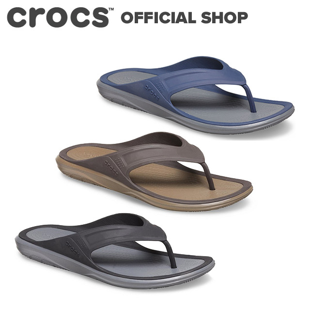 〖代購〗【クロックス公式】スウィフトウォーター ウェーブ フリップ メン Swiftwater Wave Flip / crocs メンズ ビーチサンダル【OL】｜クロックス公式ショップ楽天市場店