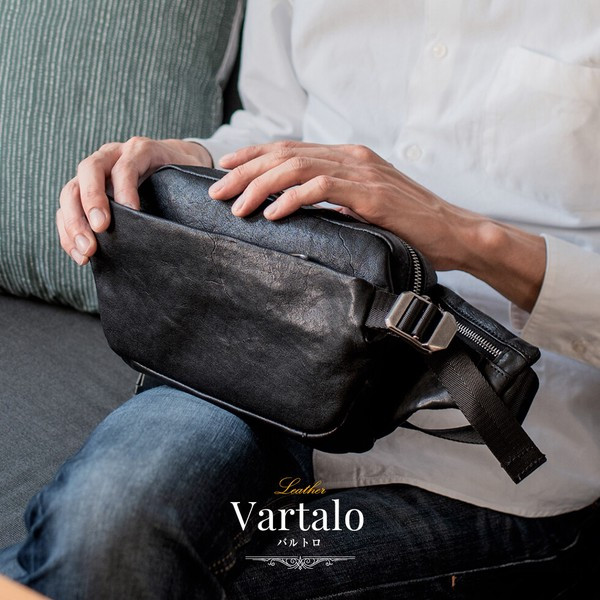 〖代購〗【vnsb-459n】【イタリア牛革（スプリットレザー）】ボディバッグ・イタリアレザー