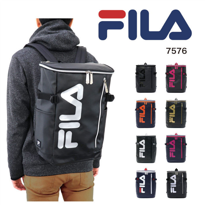 〖代購〗【あす楽】FILA フィラ リュック リュックサック ボックス型リュック スクエアリュック バックパック TPU加工 撥水 軽量 通勤 通学 部活 お出かけ 旅行 アウトドア スクールバッグ 中高校生 大学生 メンズ レディース キッズ 男女兼用 シグナル 21L 7576【クリスマス】｜nono shop 楽天市場店