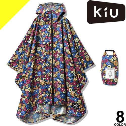 〖代購〗キウ kiu レインポンチョ デイリー K319 レインコート レディース メンズ ポンチョ 自転車 ロング丈 アウトドア 通学 通勤 防水 カッパ 合羽 雨合羽 アウトドア おしゃれ かわいい [ネコポス発送]