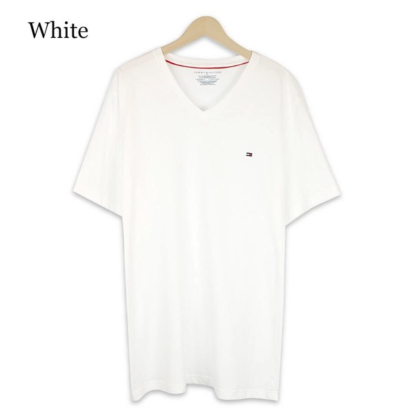 〖代購〗《即納》TOMMY HILFIGER《定番》■半袖Tシャツ■V Neck Core Flag Tee