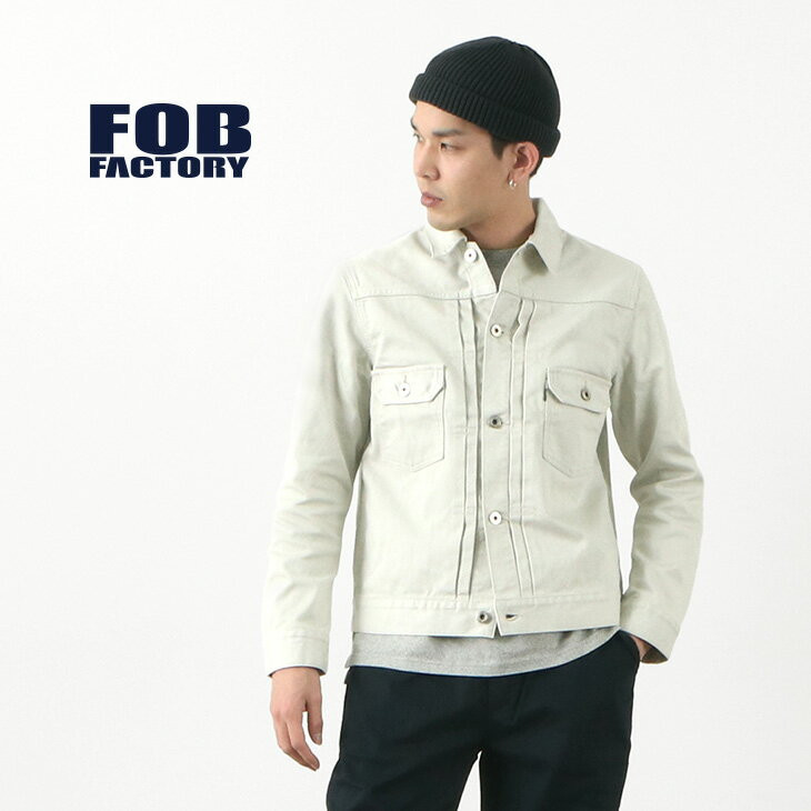 〖代購〗FOB FACTORY（FOBファクトリー） F2365 ピケ 2nd ジャケット / Gジャン / メンズ / ライトアウター / 綿 コットン / 日本製 / PIQUE 2nd JACKET