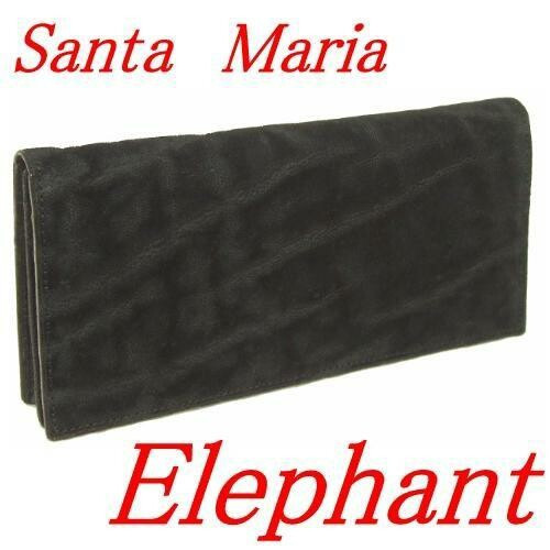 〖代購〗象革 財布 ゾウ革 エレファント 長財布 メンズ 片面艶消し102 Santa Maria サンタマリア製