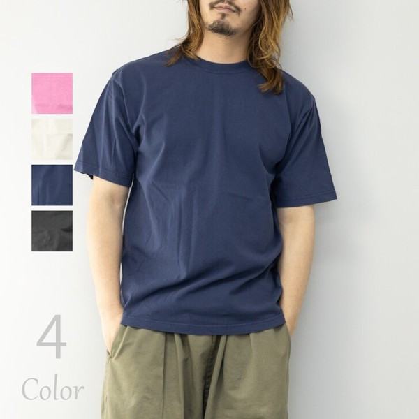 〖代購〗Tシャツ メンズ 半袖 クルーネック ピグメント染め 褪せ コットン 綿100% 半袖Tシャツ カットソー トップス
