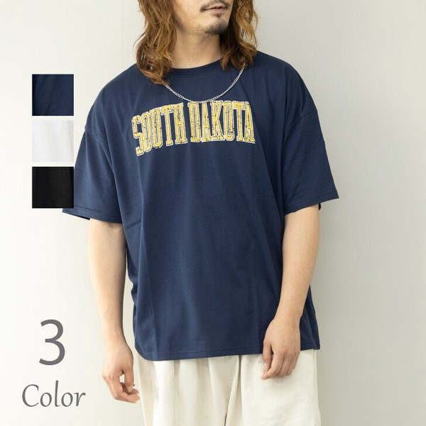 〖代購〗【2023春夏】カレッジロゴのネックレス付き ビッグシルエット ロゴプリントTシャツ