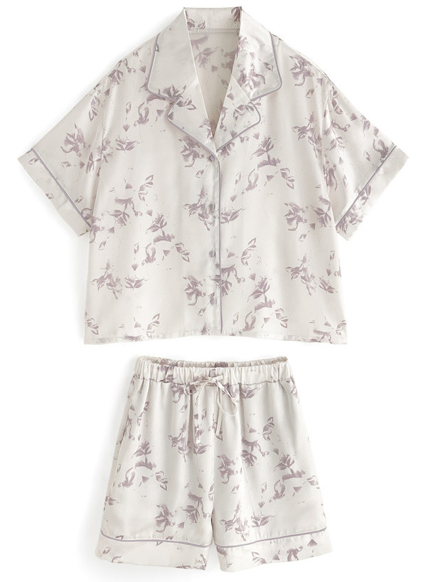 〖代購〗花柄シャツ×ショートパンツセットアップ