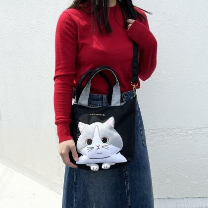 〖代購〗MOMENTUM(モメンタム)　ねこハンドショルダー ネコ 猫 レディース かわいい