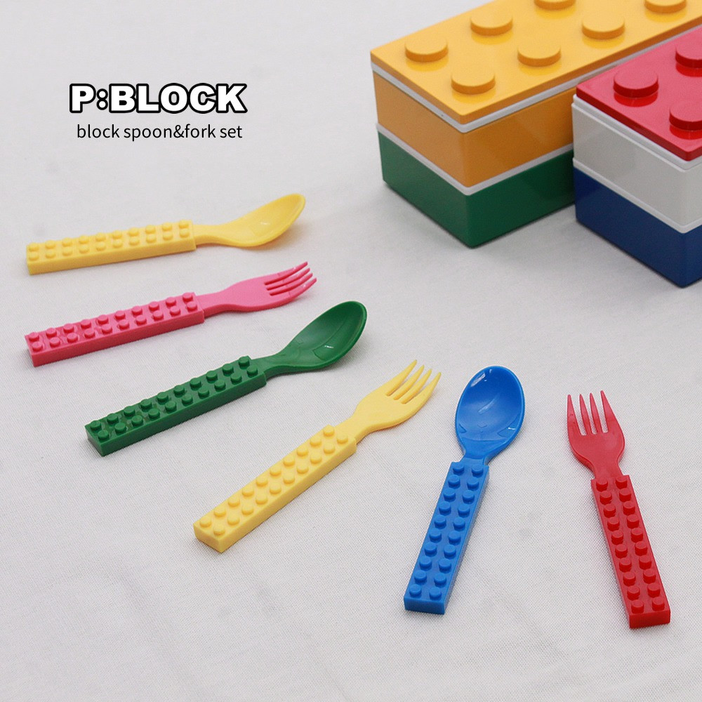 P:BLOCK NEWツートンブロックカトラリーセット