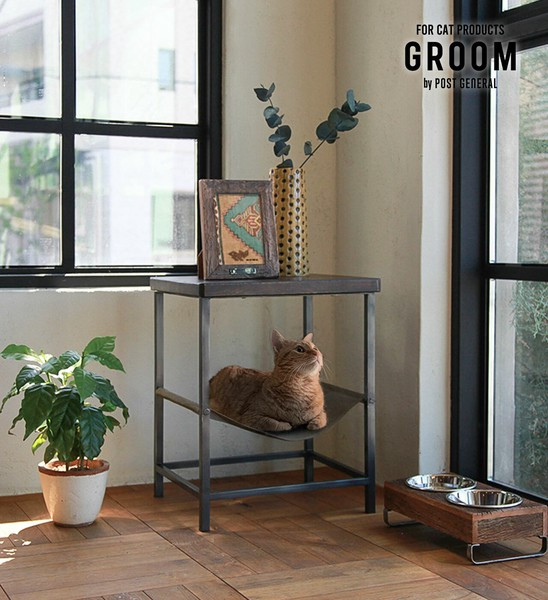 〖代購〗ハンモックテーブル ロー  GROOM / グルーム アイアン ネコベッド ネコ
