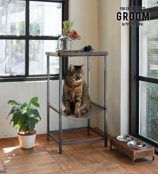 〖代購〗ハンモックテーブル ハイ  GROOM / グルーム アイアン ネコベッド ネコ